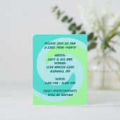 Invitation à la fête de la plage de la PISCINE rét (Debout devant)