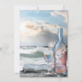 Invitation à la fête de la plage et du vin (Dos)