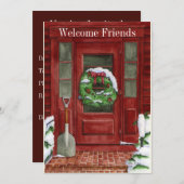 Invitation à la Fête de la Porte de Vacances (Devant / Derrière)