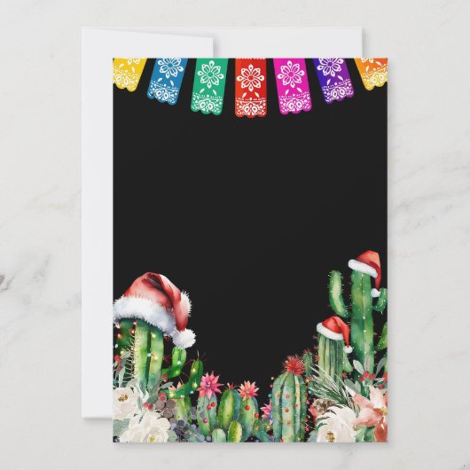 Invitation à la fête de la Posada de Noël mexicain (Dos)