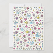 Invitation à la fête de la princesse à la piscine (Dos)