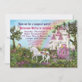 Invitation à la fête de la princesse du château de (Devant)