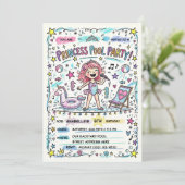 Invitation à la fête de la princesse étoile de la (Debout devant)