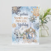 Invitation à la fête de la princesse Snowflake (Debout devant)