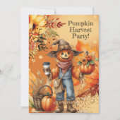 Invitation à la fête de la récolte de citrouilles (Devant)