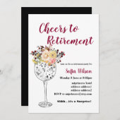 Invitation à la fête de la retraite (Devant / Derrière)