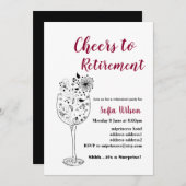 Invitation à la fête de la retraite (Devant / Derrière)