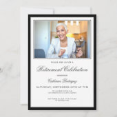 Invitation à la fête de la retraite photo (Devant)