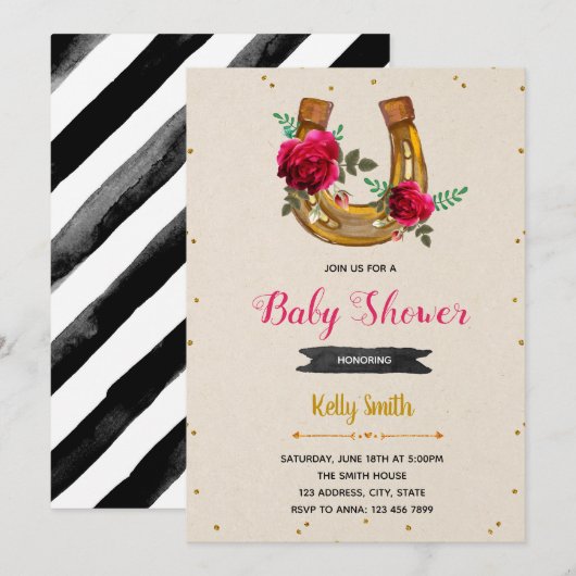 Invitation à la fête de la rose (Devant / Derrière)