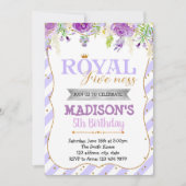 Invitation à la fête de la royauté violette (Devant)