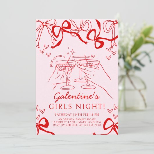 Invitation à la fête de la Saint-Galentin (Debout devant)