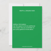 Invitation à la fête de la Saint-Patrick (Dos)