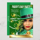 Invitation à la fête de la Saint-Patrick (Devant / Derrière)