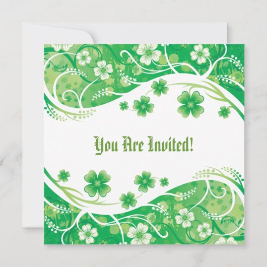 Invitation à la fête de la Saint-Patrick (Dos)