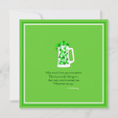 Invitation à la fête de la Saint-Patrick (Dos)