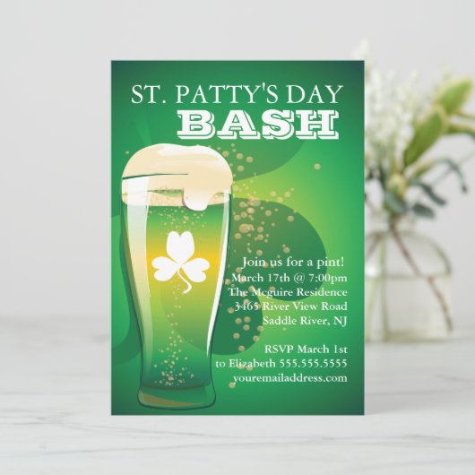 Invitation à la fête de la Saint-Patrick (Debout devant)