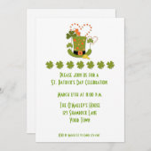 Invitation à la fête de la Saint-Patrick (Devant / Derrière)