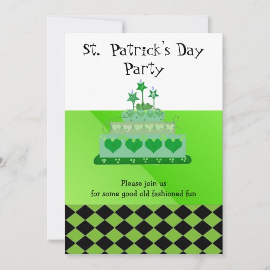 Invitation à la fête de la Saint-Patrick (Devant)