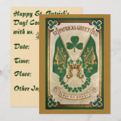 Invitation à la fête de la Saint-Patrick (Devant / Derrière)