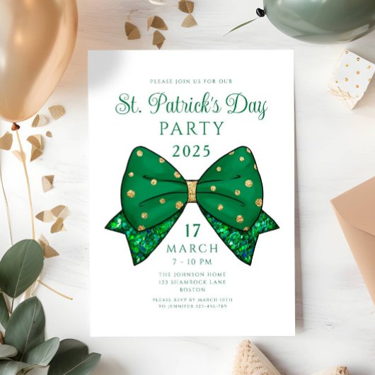Invitation à la fête de la Saint-Patrick