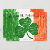 Invitation à la fête de la Saint-Patrick (Devant / Derrière)