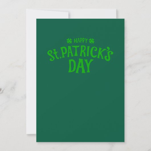 Invitation à la fête de la Saint-Patrick (Dos)