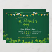 Invitation à la fête de la Saint-Patrick (Devant / Derrière)