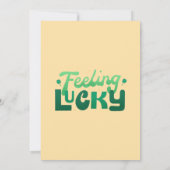 Invitation à la fête de la Saint Patrick (Dos)