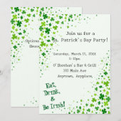 Invitation à la fête de la Saint-Patrick (Devant / Derrière)