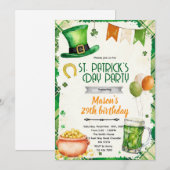 Invitation à la fête de la Saint-Patrick (Devant / Derrière)