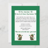 Invitation à la fête de la Saint-Patrick - Amoureu (Devant)
