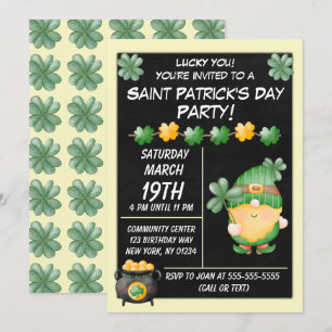 Invitation à la fête de la Saint-Patrick Lucky Gol