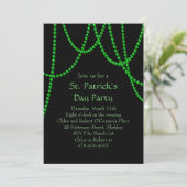 Invitation à la fête de la Saint Patrick - noir (Debout devant)