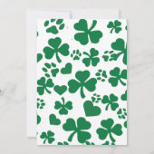 Invitation à la fête de la Saint-Patrick – Pour am (Dos)