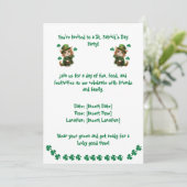 Invitation à la fête de la Saint-Patrick – Pour le (Debout devant)