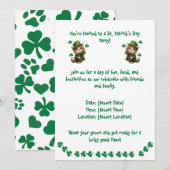 Invitation à la fête de la Saint-Patrick – Pour le (Devant / Derrière)