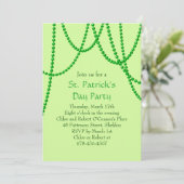 Invitation à la fête de la Saint Patrick - vert (Debout devant)