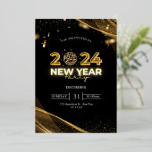 Invitation à la fête de la Saint-Sylvestre (Debout devant)