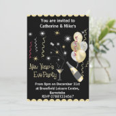Invitation à la fête de la Saint-Sylvestre - Black (Debout devant)