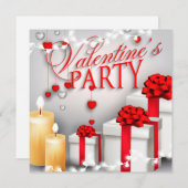 Invitation à la fête de la Saint-Valentin (Devant / Derrière)