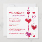 Invitation à la fête de la Saint Valentin (Devant)