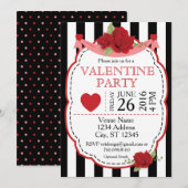 Invitation à la Fête de la Saint-Valentin (Devant / Derrière)