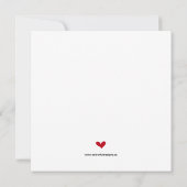 Invitation à la fête de la Saint Valentin (Dos)