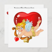 Invitation à la fête de la Saint-Valentin (Devant / Derrière)