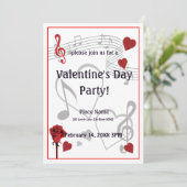 Invitation à la fête de la Saint-Valentin (Debout devant)