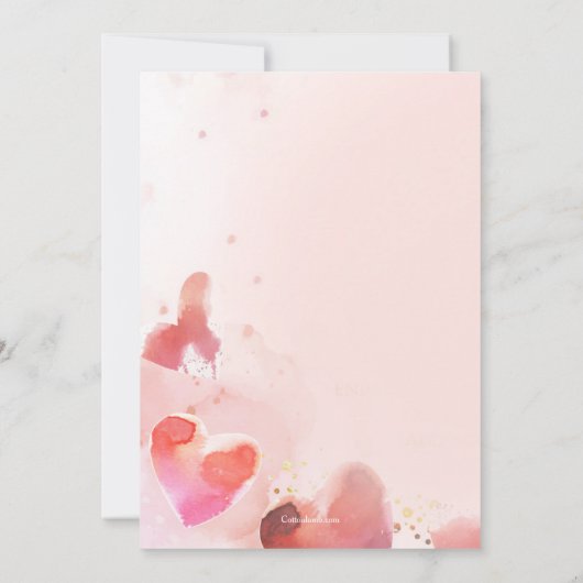 Invitation à la fête de la Saint-Valentin (Dos)