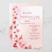 Invitation à la fête de la Saint-Valentin (Devant / Derrière)