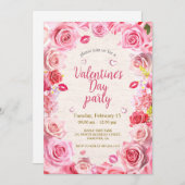 Invitation à la fête de la Saint Valentin (Devant / Derrière)