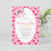Invitation à la fête de la Saint-Valentin Cœurs et (Debout devant)