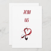 INVITATION À LA FÊTE DE LA SAINT-VALENTIN ***POUR  (Devant / Derrière)